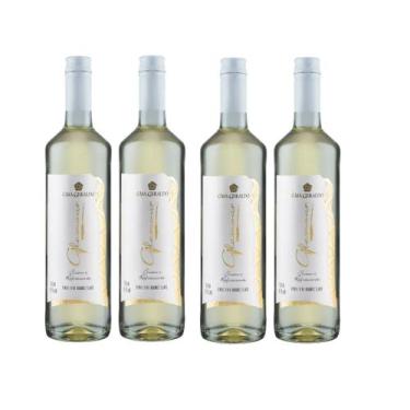 Imagem de Kit 4 Un Vinho Casa Geraldo Glamour Branco Suave 750 ml