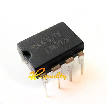 Imagem de Major Brands LM393N. Comparador duplo, -18 volts, 36 volts, 8 pinos, trilho MDIP, 3,3 mm A x 6,35 mm L x 9,27 mm C (pacote com 20)