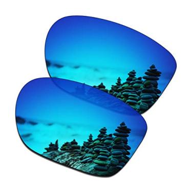 Imagem de SmartVLT Lentes de reposição masculinas para óculos de sol Oakley Crossrange OO9361 - Mais opções, Azul gelo, Tamanho �nico