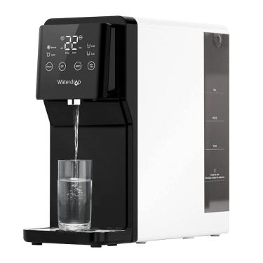 Imagem de Filtro de Água de Bancada sem Instalação 5L com Sistema de Osmose Reversa de 4 Estágios e Painel Digital, 110V Waterdrop, Branco