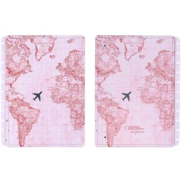 Imagem de Caderno Inteligente Capa Contr Grande By Gocase Mapa Mundi