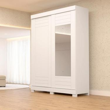 Imagem de Guarda-Roupa Solteiro França Com Espelho 2 Portas Linhamobília
