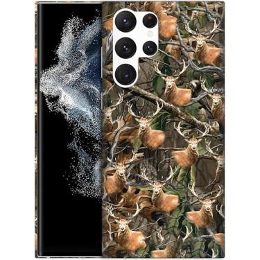 Imagem de GlamCase - Capa Camuflague DeerPrinted PC para S22 Ultra 5G Branca