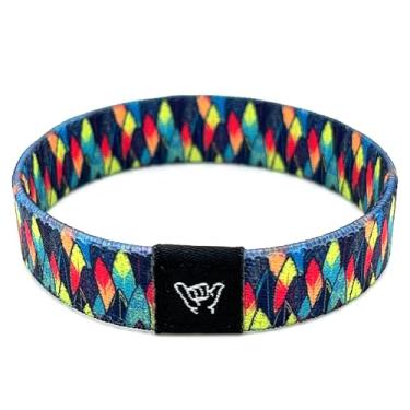 Imagem de Hang Loose Bands - Pulseira costeira para homens, mulheres e adolescentes - Estampa tribal confortável e Boho - Pulseira reversível estilo ocidental, Small: 6.5" (most common fitting size), Sem Pedra