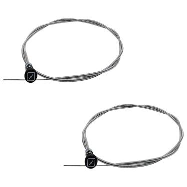 Imagem de Brlyeeanze Pacote com 2 237 cabos de controle de estrangulamento universal giratório para trator Go Cart Kart vários modelos rotativos 237 703971 290831 160 cm interno 152 cm (viagem do fio: 2-3/10.2