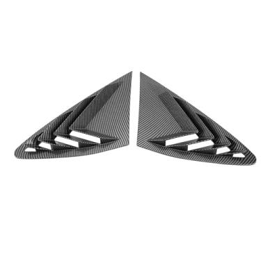 Imagem de 2PCS Tampa Janela Lateral Traseira do Lado Esquerdo Janela Traseira Direita Air Scoop Tampa do Obturador Substituição Cega para GLC Coupe C253 2016-2022 (Estilo de fibra de