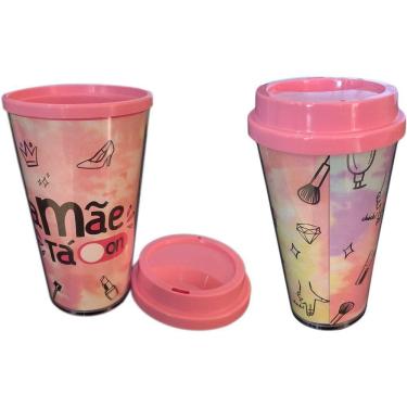 Imagem de Copo Para Café Acrílico Mãe Tá On 500ml