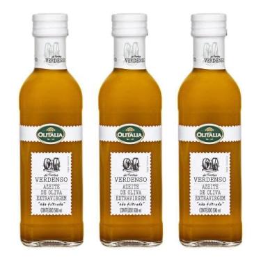 Imagem de Azeite Extra Virgem Não Filtrado Verdenso 3x500ml Intenso - Olitália