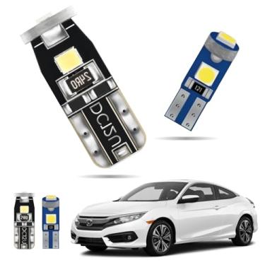 Imagem de EASY EAGLE Luzes LED interiores de carro para Honda-Civic-2016-2021: Kit de 6 peças lâmpadas LED brancas - Super brilhante 6000K + ferramenta de instalação