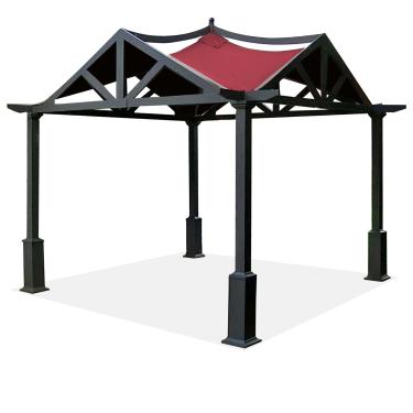 Imagem de SCOCANOPY Ajuste superior de substituição para Gazebo Allen Roth da Lowe, modelo #GF-12S039B / GF-9A037X, (Borgonha)