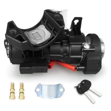 Imagem de 81910-A4110 Conjunto de carcaça do interruptor de ignição com 2 chaves compatível com Kia Sedona 2015-2021, Hyundai Sonata 2015-2019, substituição da carcaça da fechadura de ignição # 81910-A4210