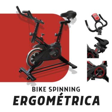 Imagem de Bicicleta Spinning Ergométrica Semi Profissional Sport Preto até 120kg