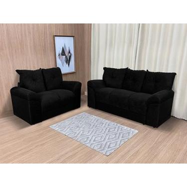 Imagem de Sofá 2 e 3 Lugares Preto 601 Chile - Alpoim