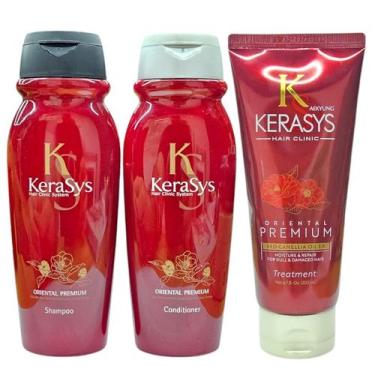 Imagem de Kit Kerasys Oriental Premium - Shampoo 200ml + Condicionador 200ml + H
