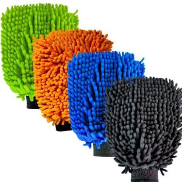 Imagem de Luva Para Lavar Carros E Moto Microfibra Super Macia Auto - JS IMPORTA