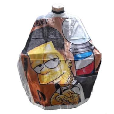 Imagem de Capa de Barbeiro Com Zíper Em Cetim Premium Para Salão - Barbershopp62