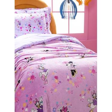 Imagem de MANTA FLANNEL SOLTEIRO - 1 PEÇA - MINNIE E MARGARIDA