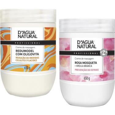 Imagem de Kit redutor clareador creme redumodel rosa mosqueta dágua natural - D'