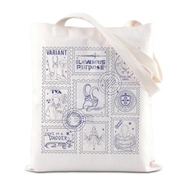 Imagem de ENSIANTH Sacola inspirada em filmes de TV com personagens de quadrinhos, presente de super-herói, presente de super-herói, God of Mischief, reutilizável, Bolsa travessura, Large