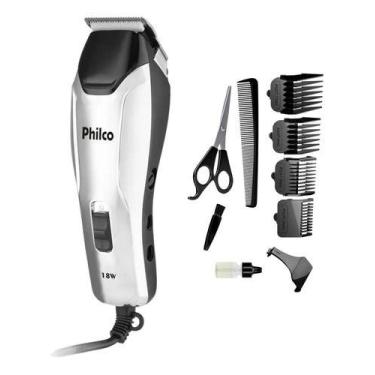 Imagem de Máquina Cortar Cabelo Barba Philco Profissional Titânio 110v Maquininh