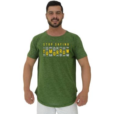 Imagem de Camiseta Longline MXD Conceito Stop Saying Tomorrow Masculina-Masculino