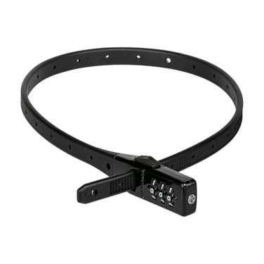 Imagem de Kryptonite Trava de bicicleta Click Lock Zip-Tie, leve, antifurto, compacta de 3 dígitos, combinação reinicializável, trava multiuso para bicicletas, capacetes, esquis, armários, bagagem, skate