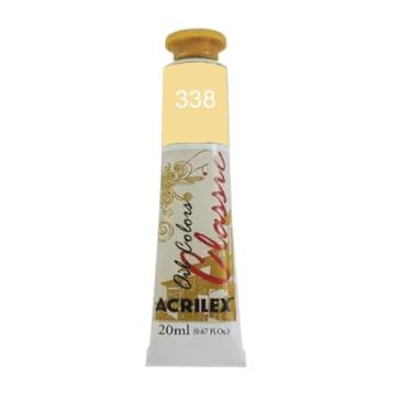 Imagem de Tinta a Óleo Acrilex 20 ml Avulso Amarelo Nápoles Rosado 338