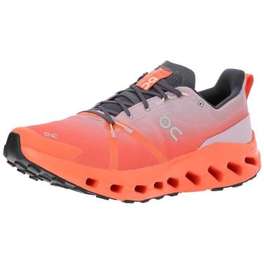 Imagem de On Cloudsurfer Trail WP Tênis de corrida masculino casual, Malva - Chama, 12 Narrow