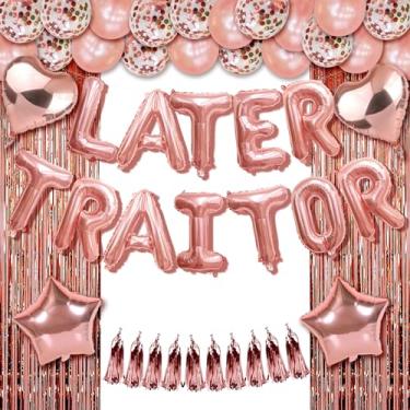 Imagem de TOLONAG Decorações De Despedida Para Festa Colega Trabalho Sentiremos Sua Falta Mais Tarde, Banner Balão Traidor, Adeus, Boa Viagem