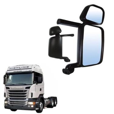 Imagem de Retrovisor Completo Scania Serie 4 E 5 Ld Sem Desembaçador - Globo
