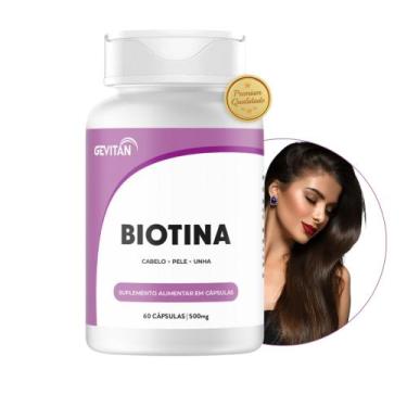 Imagem de Biotina Suplemente P/ Cabelo e Unhas Crescimento Fortificado Pele + Fi