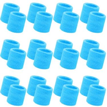 Imagem de Bememo 24 pulseiras neon para crianças presentes de fim de ano para estudantes a granel faixas de pulso de tênis anos 80 neon juvenil basquete pulseiras para meninos meninas 90 anos 90 brilho material