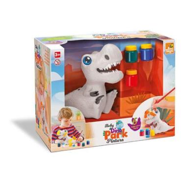 Imagem de Bebê Dinossauro De Brinquedo Infantil P/colorir - Bee Toys - SHOPBR