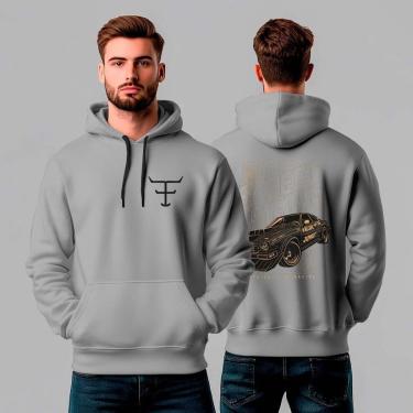 Imagem de Moletom Canguru Estampado Street Racing - REF1331-Masculino