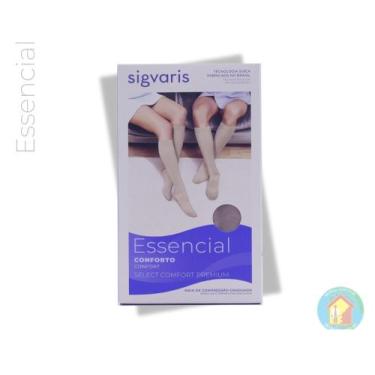 Imagem de Meia Essencial - Select Comfort Premuim Sigvaris, P2 PONTEIRAS ABERTA 