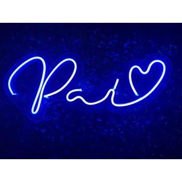 Imagem de Painel Neon Led Pai Dia dos Pais Letreiro luminoso Presente Pai - Come