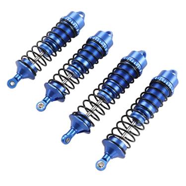 Imagem de Drfeify Alto de Elasticidade de Alumínio de Alumínio Amortecedor para Arrma 1/8 RC CarMer Spring Damper para Typhon (Azul)