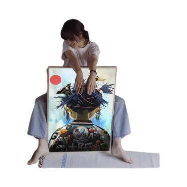 Imagem de Gorillaz Clássico Anime Poster Adesivo De Parede Para Sala De Estar Ba