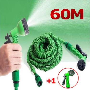 Imagem de Mangueira Mágica Verde 60m 7Jatos Estica/Encolhe - Online