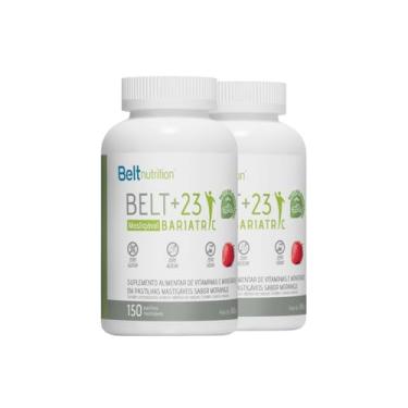 Imagem de COMBO 2 UNIDADES BELT +23 BARIATRIC 150 PASTILHAS BELT NUTRITION - MORANGO (150 PASTILHAS CADA)