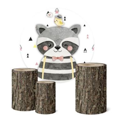 Imagem de Trio Capas Cilindro + Painel Redondo 1,50m Bosque - Fadrix, K1BSQ0022