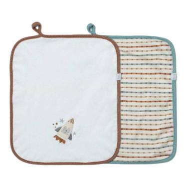 Imagem de Kit 2 Babinhas Paninho de Boca Bebê Menino Be Brave - Hug