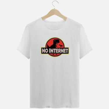 Imagem de Camiseta Nerd Chic Not Internet Jurássico-Unissex