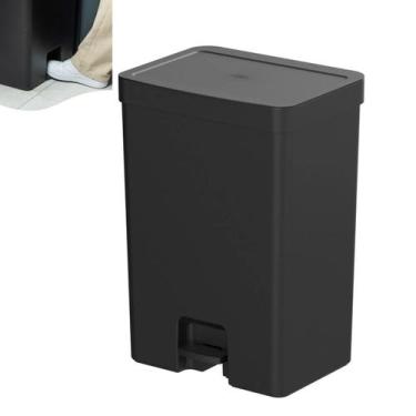 Imagem de Lixeira 30 Litros De Pedal Cesto De Lixo Chão Cozinha Banheiro Escritó