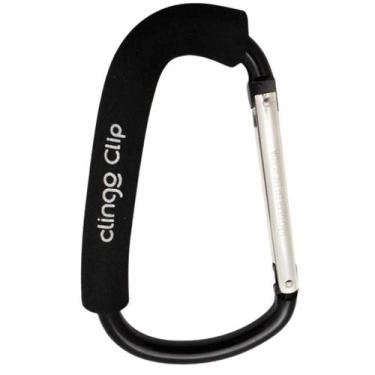 Imagem de Clip Mosquetão Grande Clingo 45kg Gancho Carrinho De Bebe