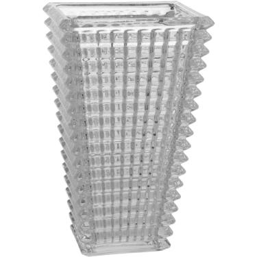 Imagem de VASO DECORATIVO ENFEITE CASA VIDRO 28x16x12cm TRANSPARENTE