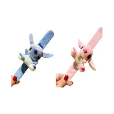 Imagem de Pulseira De Pelúcia Infantil Disney Lilo & Stitch Snap Circle Boneca A