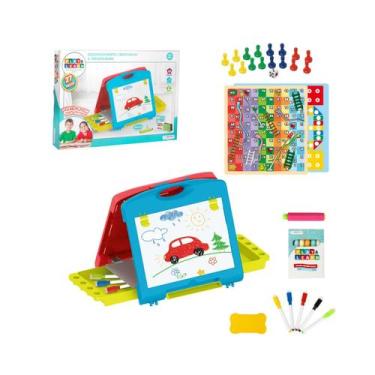 Imagem de Lousa Mágica 2 em 1 Maleta Play & Learn Multikids - BR1215