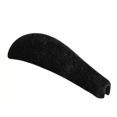 Imagem de Ombreira de Veludo Preta kit com 10 pares