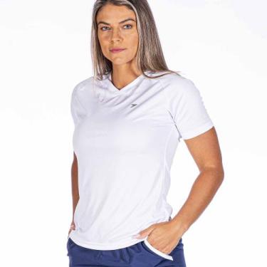 Imagem de Camiseta Esportiva Feminina Basic 04390 - Poker, Branco, P